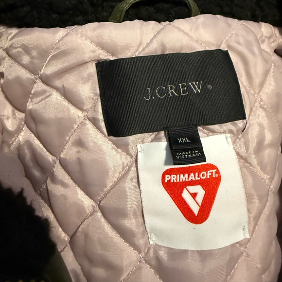 J. Crew XXL - The Perfect Winter Parka Eco-Friendly PrimaLoft Dark Green - Picture 2 of 8